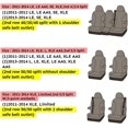 thumbnail image 6 of EKR Custom Fit Sienna Car Seat Covers for Toyota Sienna SE,LE,XLE,Limited 2011 2012 2013 2014-Three Row,Full Set Leather(Black with Gray), 6 of 7