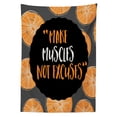 thumbnail image 3 of Ambesonne Fitness Tablecloth Rectangular Table Cover, Make Muscles, 60"x90", Charcoal Grey Orange, 3 of 4
