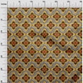 thumbnail image 3 of oneOone Rayon Orange Fabric African Craft Projects Decor Fabric Printed by The Yard 56 Inch Wide, 3 of 4