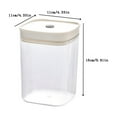 thumbnail image 2 of Airtight Food Storage Containers Set with Lid, Stackable Plastic Canister Jar, Food Grade Food Storage Box for Kitchen Pantry Counter(B), 2 of 6