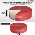 thumbnail image 2 of 5Core Drum Throne Padded Adjustable Guitar Stool Drummer Seat for Adults & Kids RED, 2 of 9