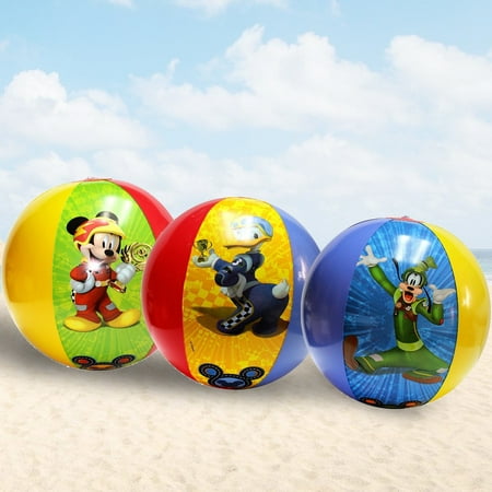 3 Pcs Disney Mickey Mouse Friends Inflatable Beach Ball Party