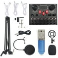 thumbnail image 1 of Multi-functional Live Sound Card BM800 Microphone Set Audio Recording Equipments (Black & Gold), 1 of 7