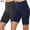 Navy, variant on Tawop 2 Packs High Waisted Bike Shorts for Women Stretchy Comfortable Shorts with Wide Waistband for Gym Casual