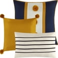 thumbnail image 5 of Nanshing Nelda 14 Piece Striped Faux Linen Comforter Set, King, 5 of 5