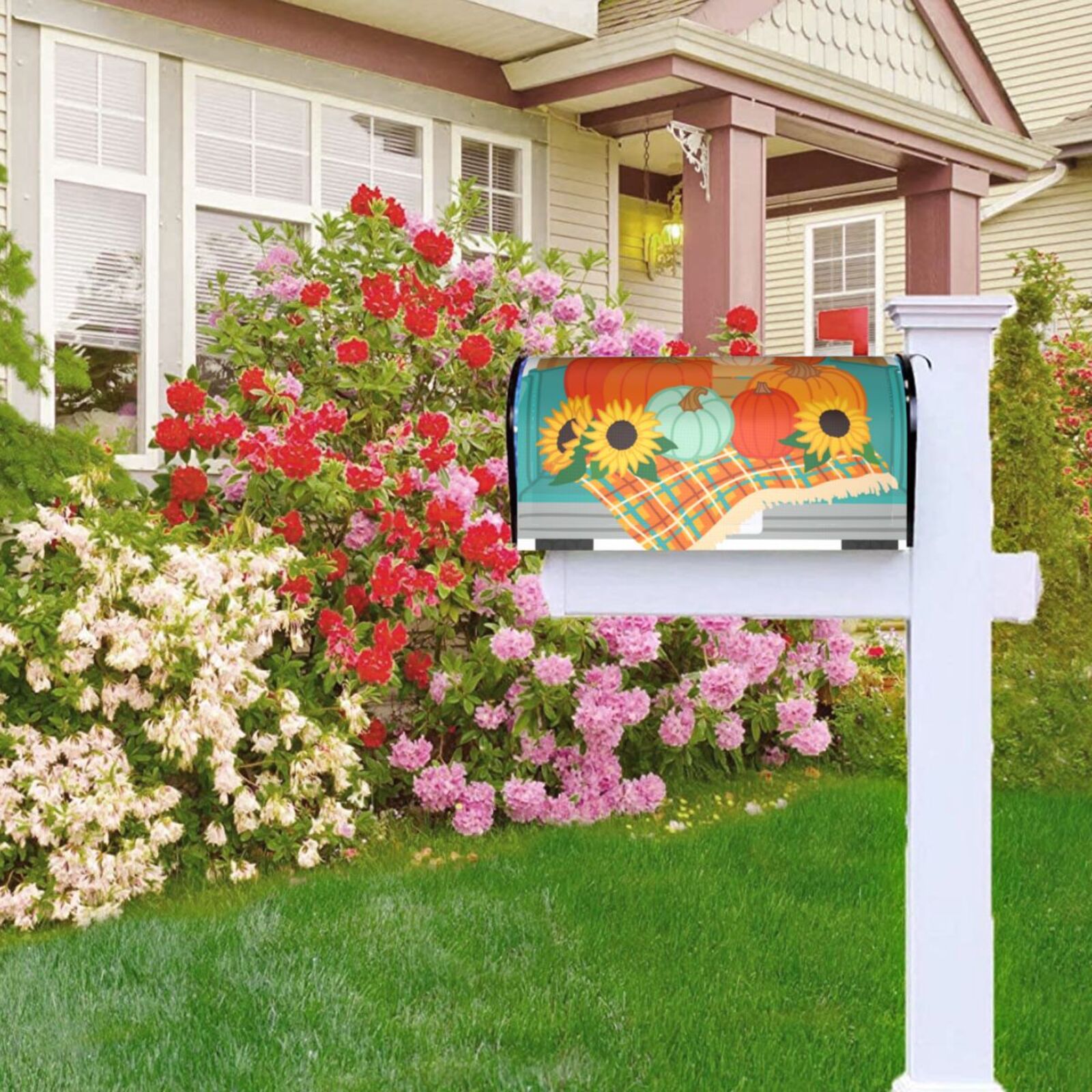 Kdxio Magnetic Mailbox Cover 21x18 in Mailbox Cover Outdoor Decoration Holiday Mailbox Covers for Home Garden Yard-21x18 in