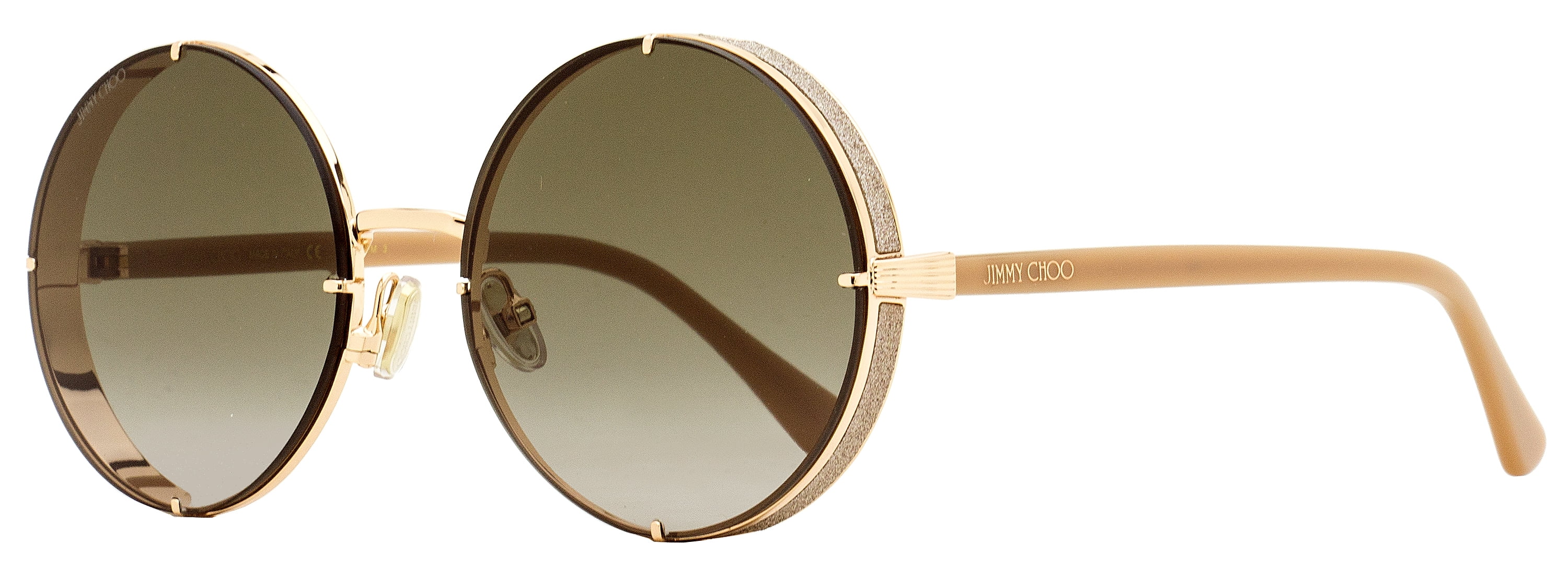 Jimmy Choo Round Sunglasses Lilo/S PY3HA CopperGold/Nude 58mm