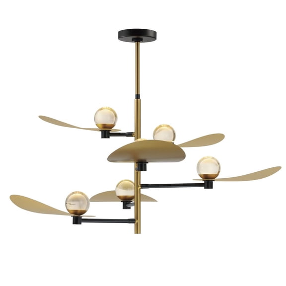 ET2 Lighting - Pearl - 36W 6 LED Suspension Pendant In contemporary Style-22