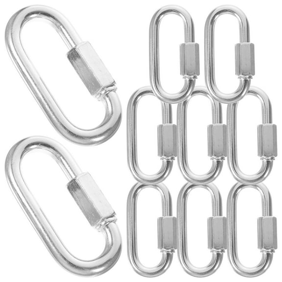 BRIGHTFUFU 10Pcs Chain Link for Rock Climbing and Swings