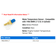 thumbnail image 2 of Water Temperature Sensor - Compatible with 1986 BMW L7 3.5L 6-Cylinder, 2 of 2