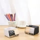thumbnail image 3 of Advancent Reloj despertador con 2 puertos USB LED Digital multifunción carga móvil plástico Mini altavoz estable decoración del hogar escritorio Decoración del hogar Blanco/enchufe de EE. UU. Advancent HA024343-03, 3 of 6