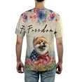 thumbnail image 5 of Freedom Pomeranian on Independence Day 4th of July All Over Print 3D Shirt Unisex Merch Pom Dog Lover Gifts - 01005, 5 of 6