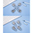 thumbnail image 2 of EASTIN Digital Carabiner Clip Watches Hook Clock Luminous Multi-function Fob Nurse Watch Compasses Week Clocks, 2 of 9