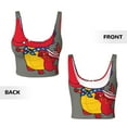 thumbnail image 5 of Fotbe Dinosaur Super Hero Cartoon Pattern Womens' Sports Bra Longline Wirefree Padded with Medium Support Sports Moisture-Wicking Workou Vest,Tank Top-Small, 5 of 7