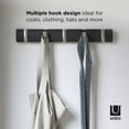 thumbnail image 3 of Umbra Flip Wall Mounted Coat Rack,Driftwood/Nickel, 3 of 6