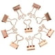 thumbnail image 1 of Rose Gold Metal Binder Clips for Home Use Assorted Sizes Great for Paperwork and Scrapbooks 10pcs, 1 of 5