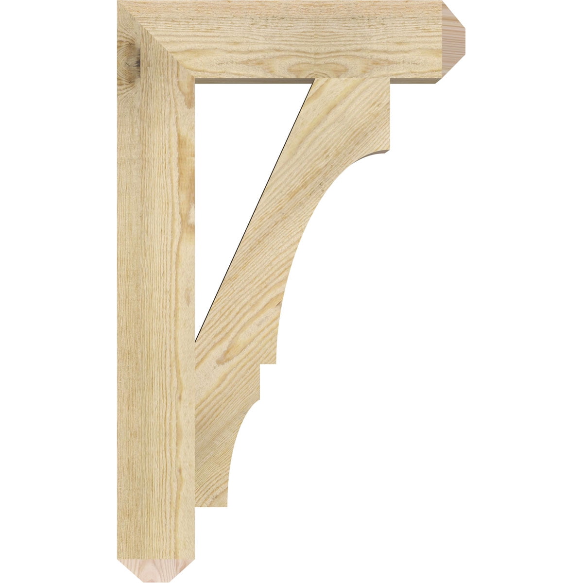 Ekena Millwork 4"W x 18"D x 30"H Balboa Craftsman Rough Sawn Bracket, Douglas Fir