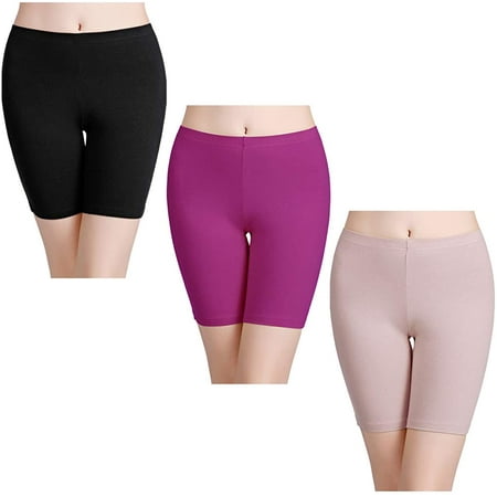 Women's Anti Chafing Cotton Underwear Boy Shorts Long Leg Boyshorts Panties 3 Pack | Walmart Canada