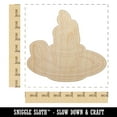 thumbnail image 2 of Candle on a Holder Wood Shape Unfinished Piece Cutout Craft DIY Projects - 6.25 Inch Size - 1/4 Inch Thick, 2 of 7