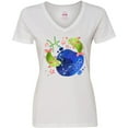 thumbnail image 3 of Inktastic Pisces Constellation Zodiac Sign Illustration Women's V-Neck T-Shirt, 3 of 5