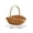 B, variant on BUDAO00 Small Handmade Wicker Picnic Basket with Handle, Natural Woven Willow Basket for Easter Egg Hunt Flower Girl Wedding or Garden Storage and Home Decor (A)