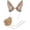 Brown, variant on Slccxzc 2 Piece Plush Bunny Rabbit Ears Headband and Tail Set for Halloween Party