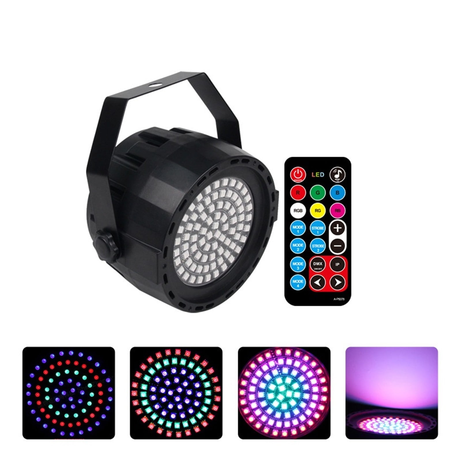 78*0.3W LED RGBW 4 in 1Par Light Stage Effect Strobe Control Suitable for DJ Disco Party Wedding Wash Light Remote Light Stage Lighting ,Easy to Install