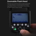 thumbnail image 4 of Light Camera Flash 1/ 8000s High Speed Sync Zoomable Flash Head Camera Flashlight With 10 Levels LED Modeling Lamp, 4 of 6