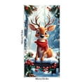 thumbnail image 3 of Guirnalda navideña para puerta | Decoración navideña de Papá Noel para la puerta principal | Cubierta colgante de tela de poliéster para puerta, ideal para decoración interior y exterior, 3 of 6
