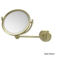 thumbnail image 4 of 8-in Wall Mounted Make-Up Mirror 4X Magnification in Satin Nickel, 4 of 5