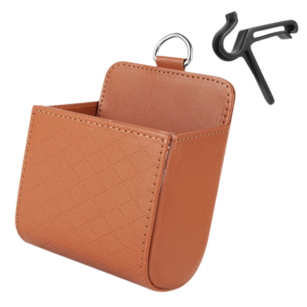 Ygjytge Auto Organizer Box Soft Dashboard Storage Box para Accesorios Automóvil (marrón)