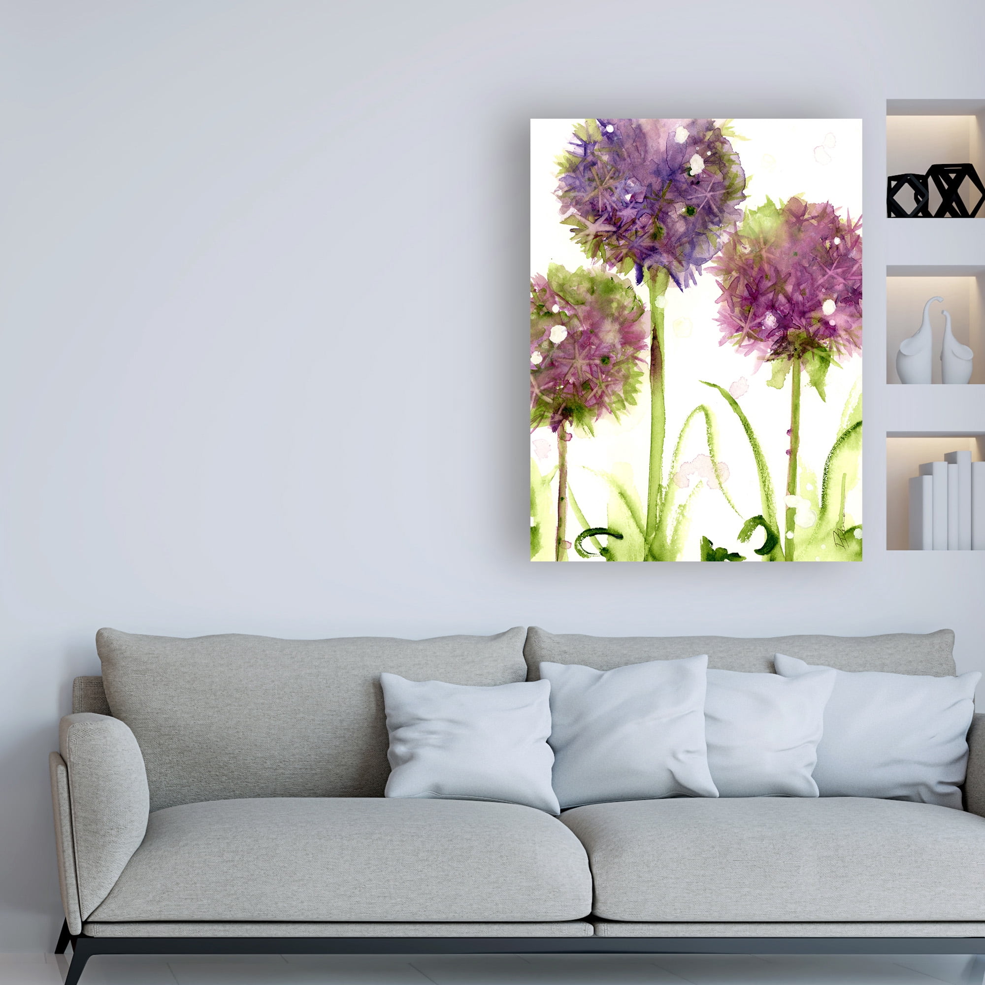 Trademark Fine Art 'Alliums' Canvas Art by Dawn Derma