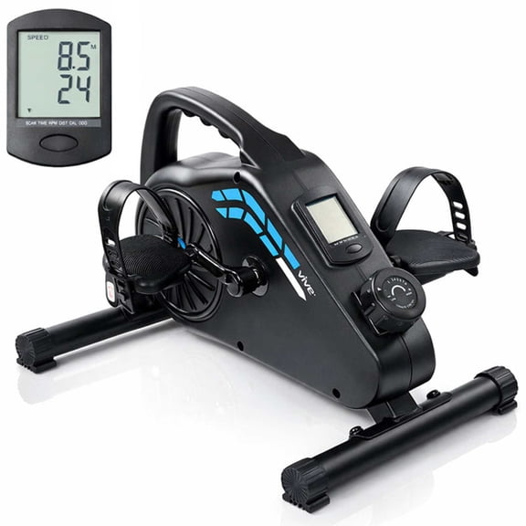 Vive Under Desk Bike Pedal Exerciser – Magnetic Desk Cycle for Arm & Leg Exercise, Portable Seated Stationary Bike for Home & Office