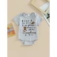 thumbnail image 2 of Coduop Newborn Baby Short Sleeve Rompers Cowboy Hat Print Crew Neck Jumpsuit Summer Casual Bodysuit, 2 of 9