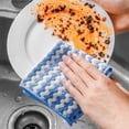thumbnail image 5 of 50/1 piezas de paños de cocina de vellón coral, trapos para lavar platos, paños de limpieza súper absorbentes, estropajos para fregar, toallas para limpiar ventanas de vidrio, 5 of 5