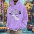 thumbnail image 2 of XIYON Mens Hoodies Men's Plus Size Casual Sports Chest Letter Printed Long Sleeve Hooded Top Streetwear, 2 of 4