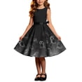 thumbnail image 2 of Piuwrlz Girls Cos Perform Dress for Girl Halloween Party Dresses Black Size 5 T, 2 of 9