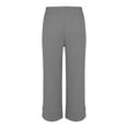 thumbnail image 5 of Yubnlvae 2025 Cotton Casual Pants - Spring/Autumn Women's Trousers (Outer Pockets, Leg-Lengthening Fit) Grey XL, 5 of 8