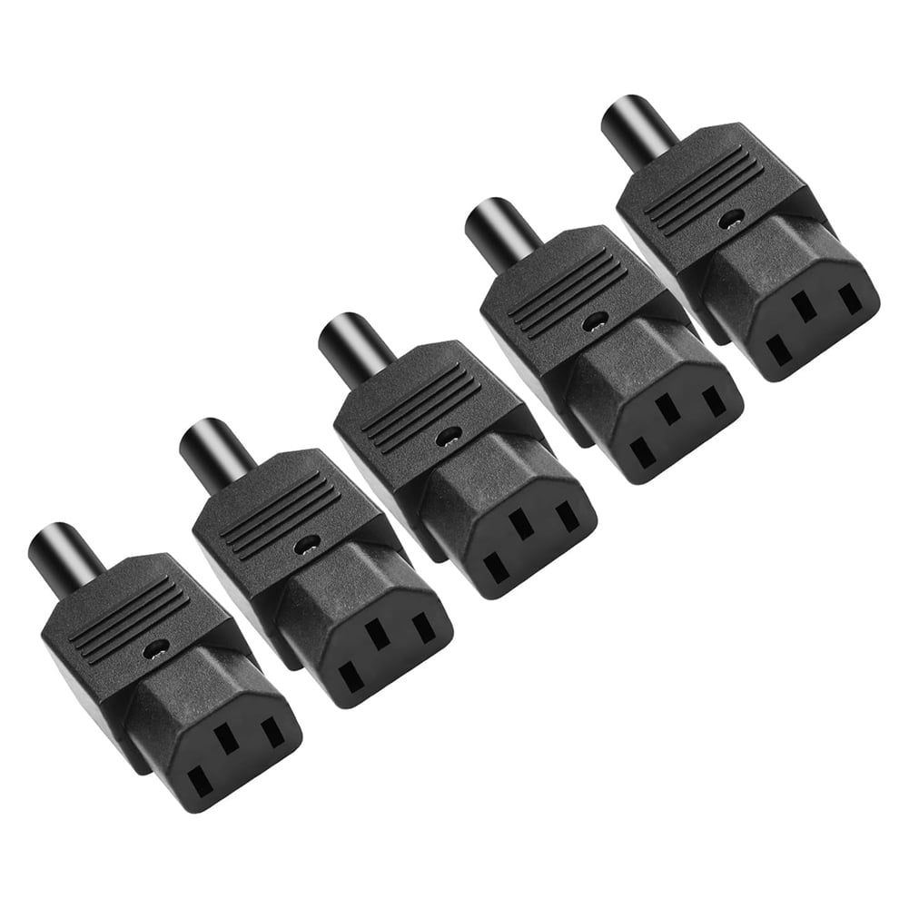 Uxcell C14 Panel Mount AC Power Inlet Socket | 250V 10A 3-Pin Straight Connector With Fuse Drawer 2 thumbnail image