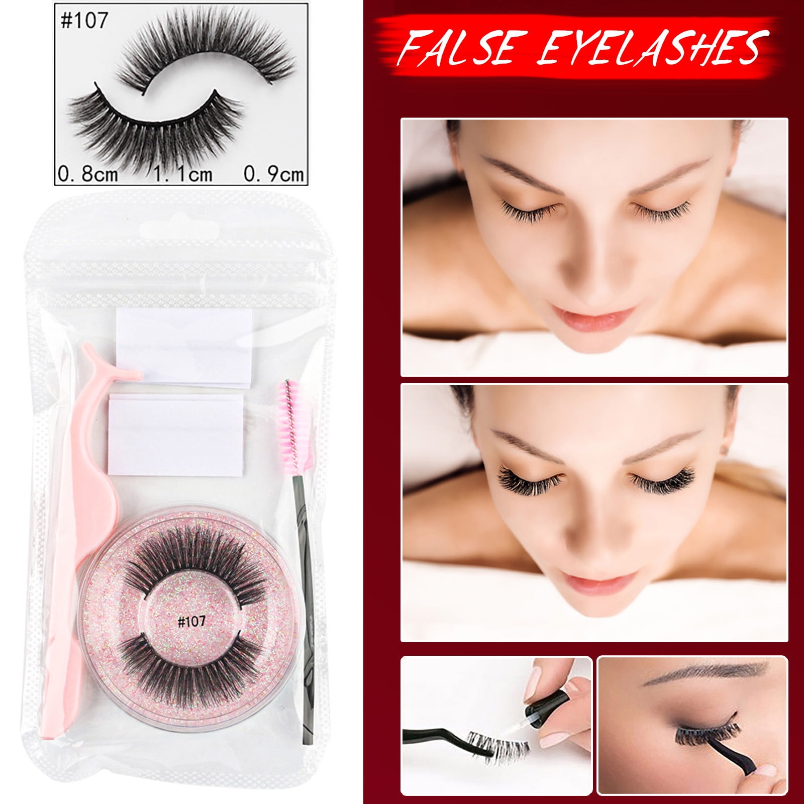 Selfadhesive False Eyelashes Without Glue Selfadhesive Eyelashes Quickadhesive Double Glue