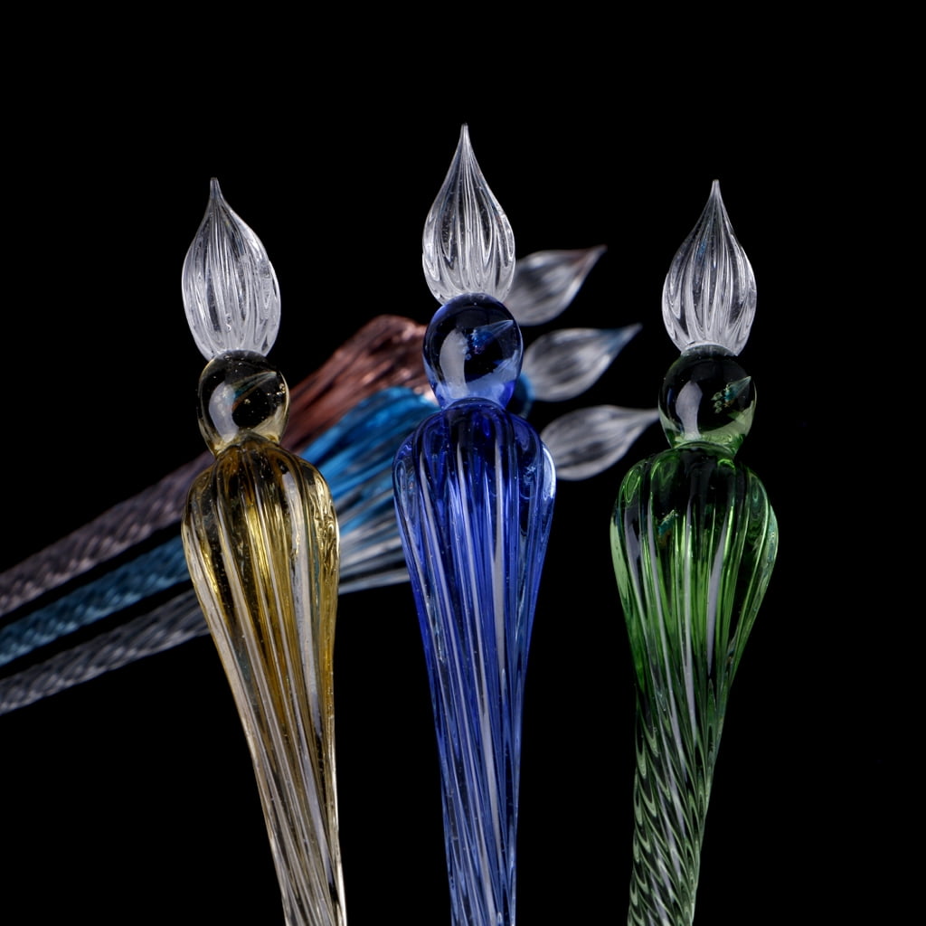 Buy TONKBEEY Vintage Glass Dip Dipping Pen Signature Filling Ink