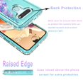 thumbnail image 3 of LG Stylo 6 Case, STARSHOP Liquid Glitter Bling TPU Phone Cover - Teal/Purple, 3 of 6