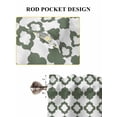 thumbnail image 6 of Vintage Bohemia Bathroom Window Curtain, Minimalist Abstract Geometric Art Green Light Filtering Coffee Kitchen Curtains, Bedroom Living Room Curtains 2 Panel 84"x63", 6 of 6