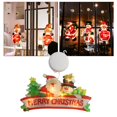 thumbnail image 3 of navideño Papá Noel led lámpara navideña navideña Decoración navideña para sala de fiestas Alegre Gloria Silueta de ventana, 3 of 9