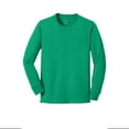 thumbnail image 5 of Port & Company Youth Long Sleeve Core Cotton T-Shirt Kelly X-Large, 5 of 6