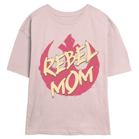 Juniors Star Wars Rebel Mom Symbol T Shirt