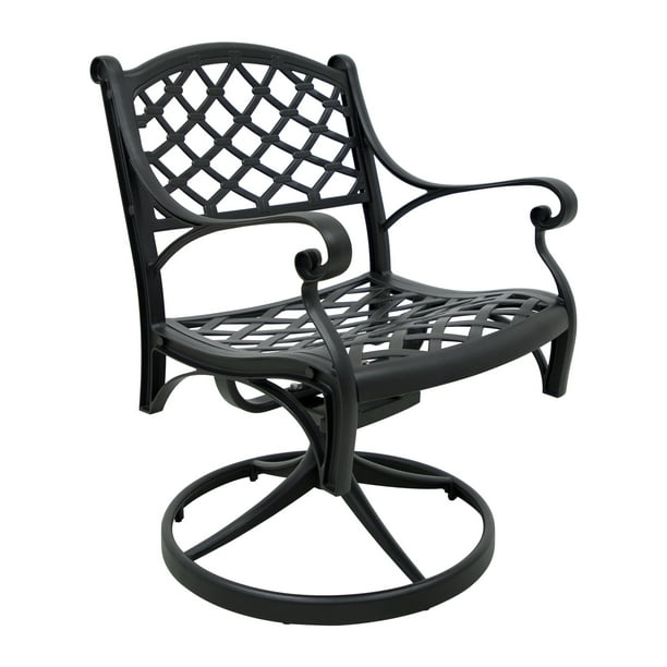 Cosotower Outdoor Cast Aluminum Patio Swivel Chair - Set Of 1 - Walmart.com