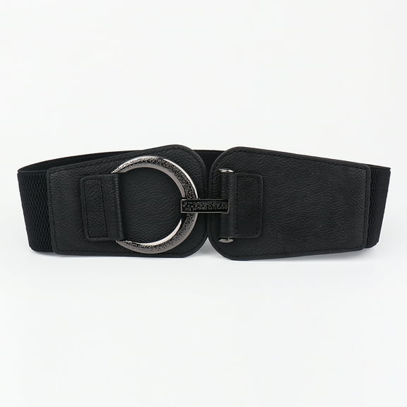 Vintage Wide Belt For Women Fashion Wild Pin Buckle PU Leather Waist Seal Belt Luxury Ladies Dress Shirt Elastic Waistband