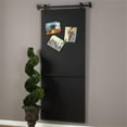 thumbnail image 2 of Bowery Hill Modern Farmhouse Barn Door Chalkboard in Black, 2 of 4