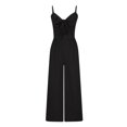 thumbnail image 6 of Womens Plus Size Pants Summer Pants For Women Women Sleeveless Dungarees Loose Cotton Long Playsuit Jumpsuit Pants Trousers, 6 of 8